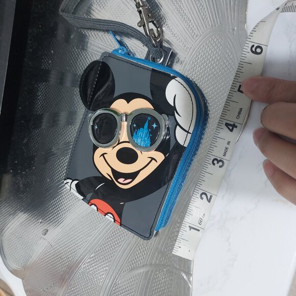 Tokyo Disney Resort Small Thin Wallet Coin Purse Let's Have Some Fun Yeah!Mickey - Picture 4 of 7